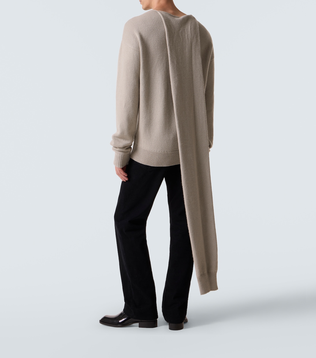 Rex scarf-detail cashmere sweater | Calvin Klein Collection