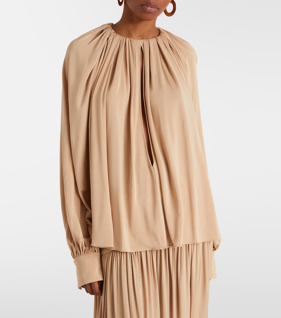 Cutout draped blouse | Ferragamo