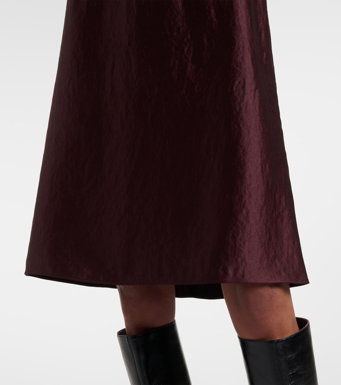 Satin midi skirt  | Vince