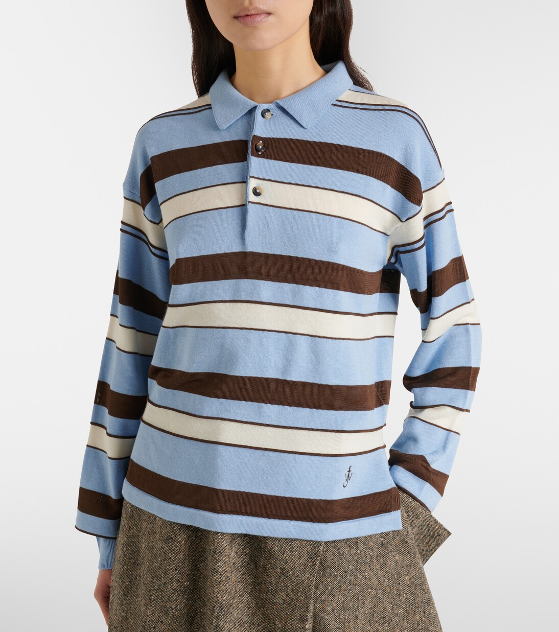 Striped polo shirt | JW Anderson