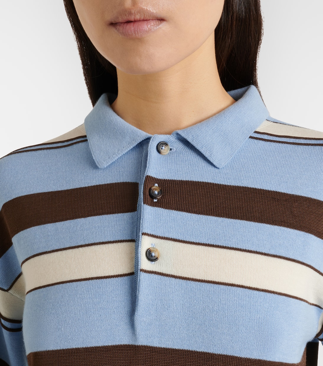 Striped polo shirt | JW Anderson