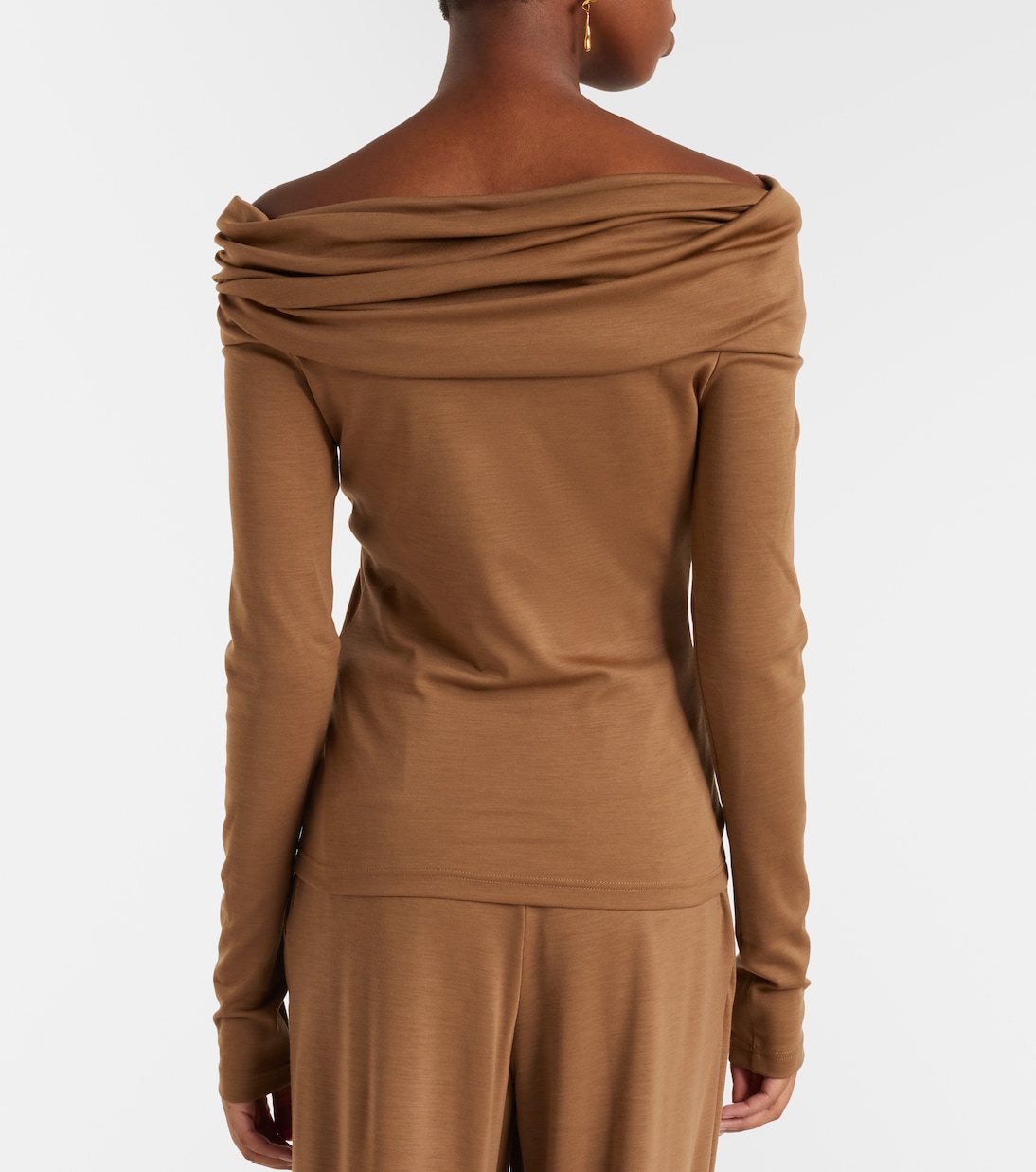 Orafo draped virgin wool top | Max Mara