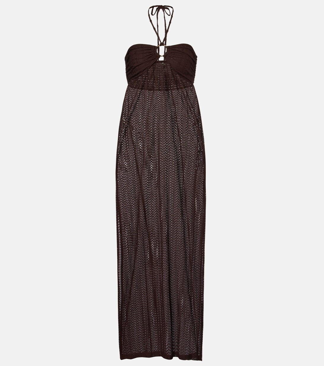 Harriet keyhole halterneck maxi dress | Melissa Odabash