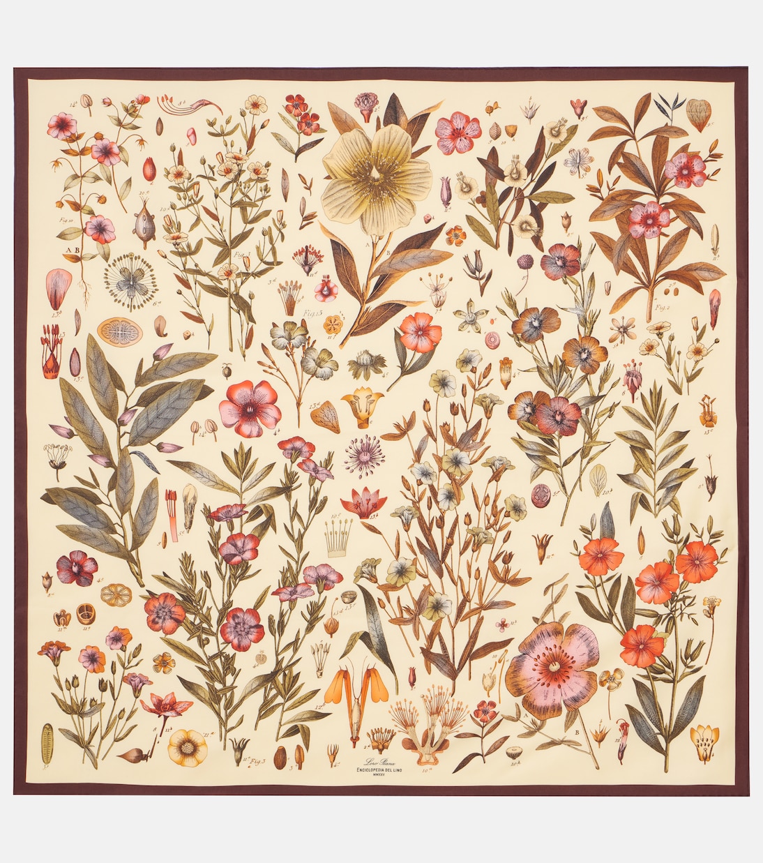 Enciclopedia Del Lino silk twill scarf | Loro Piana