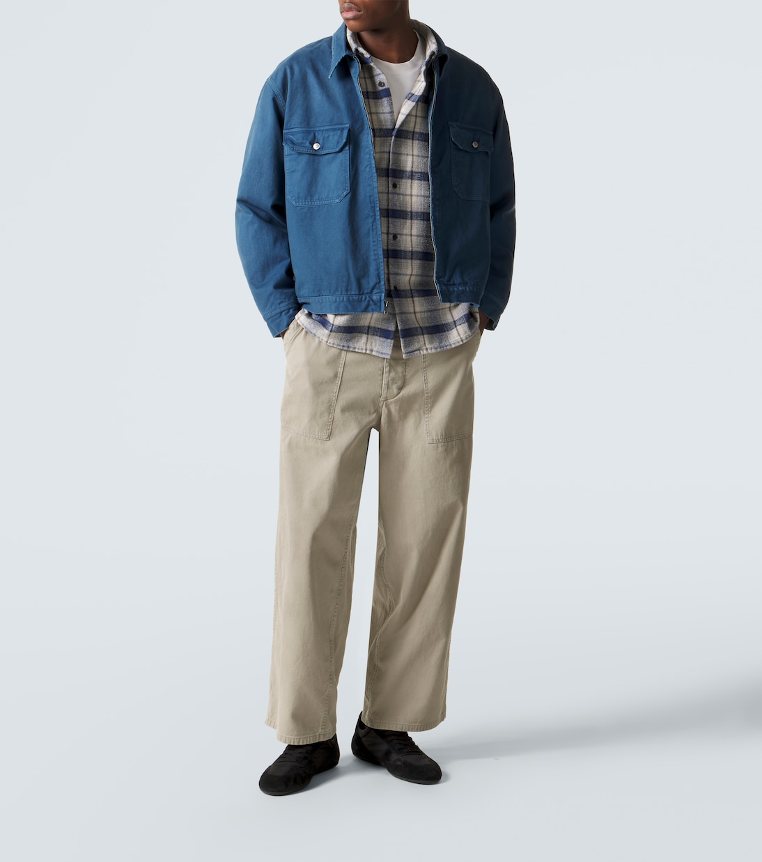 Vintage cotton straight pants | A.Presse