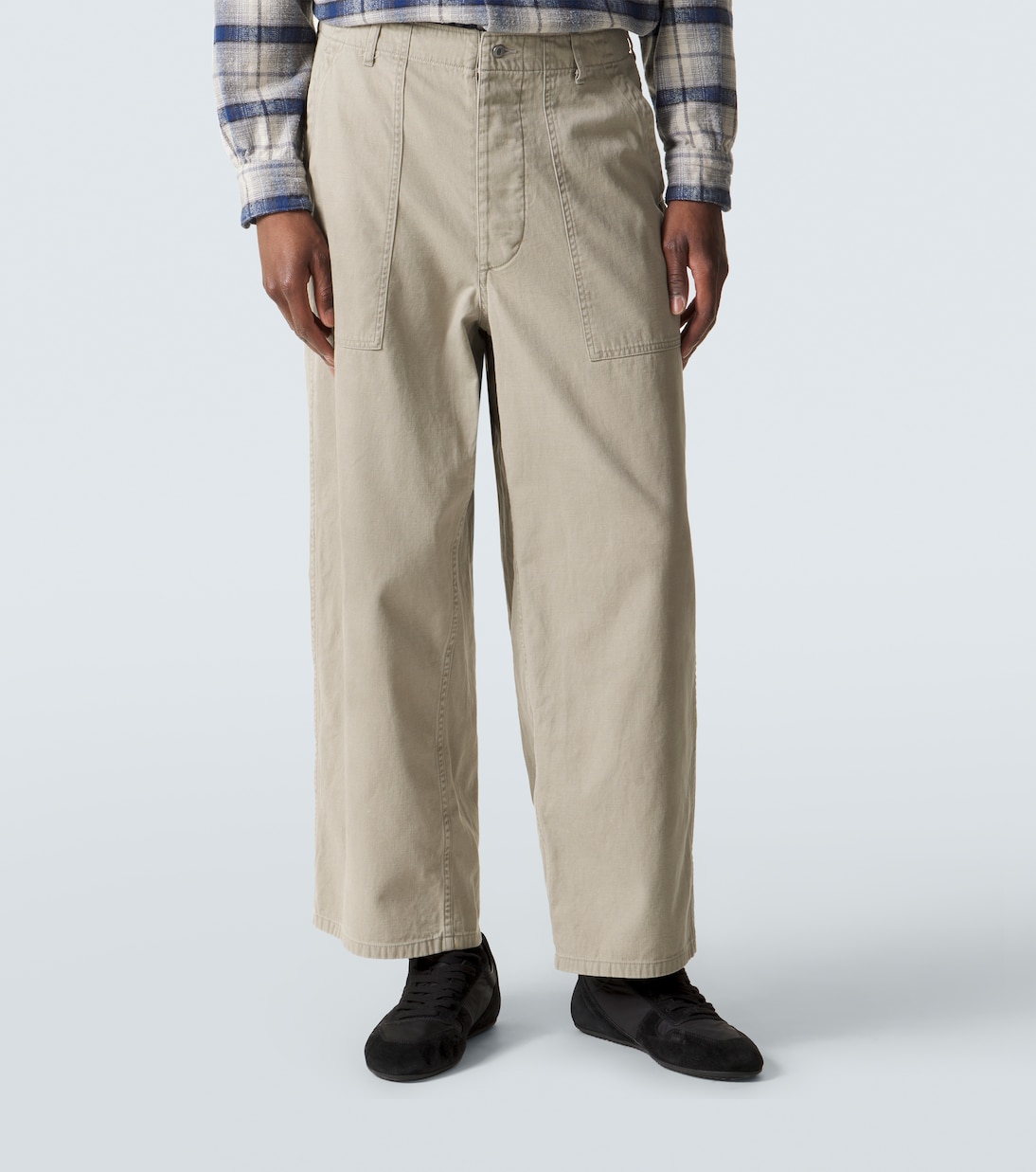 Vintage cotton straight pants | A.Presse