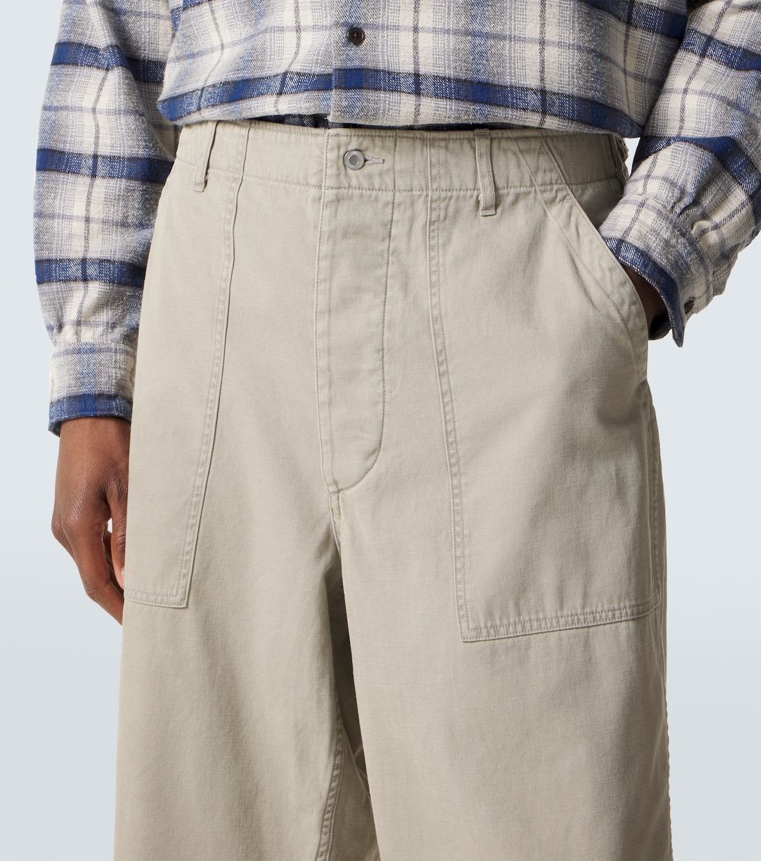 Vintage cotton straight pants | A.Presse