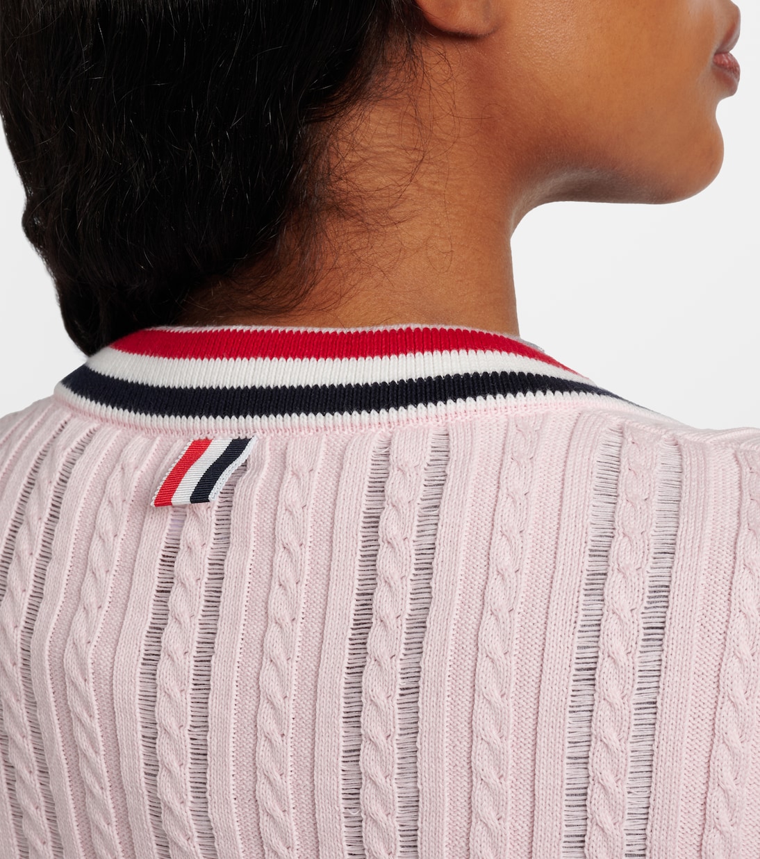 Cable-knit cotton cardigan | Thom Browne