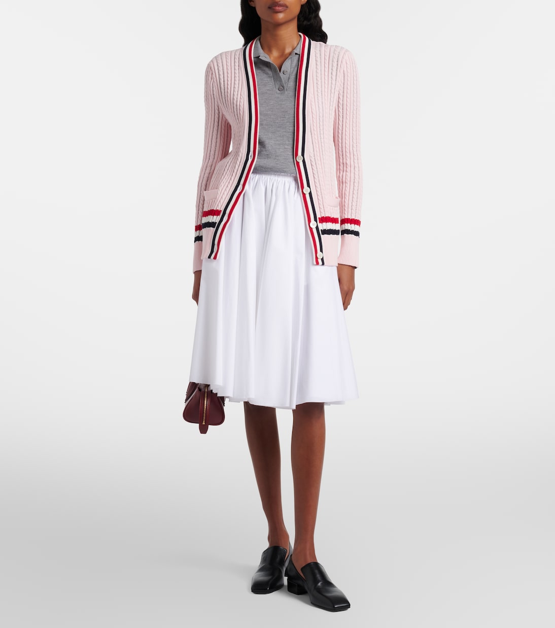 Cable-knit cotton cardigan | Thom Browne