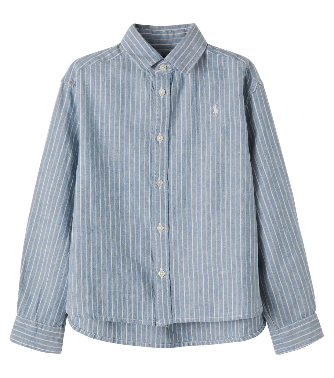 Striped linen and cotton shirt | Polo Ralph Lauren Kids