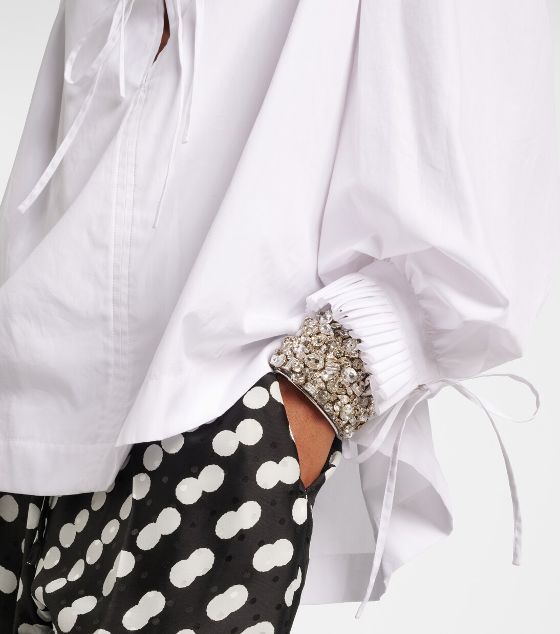 Crystal-embellished cuff bracelet | Dries Van Noten