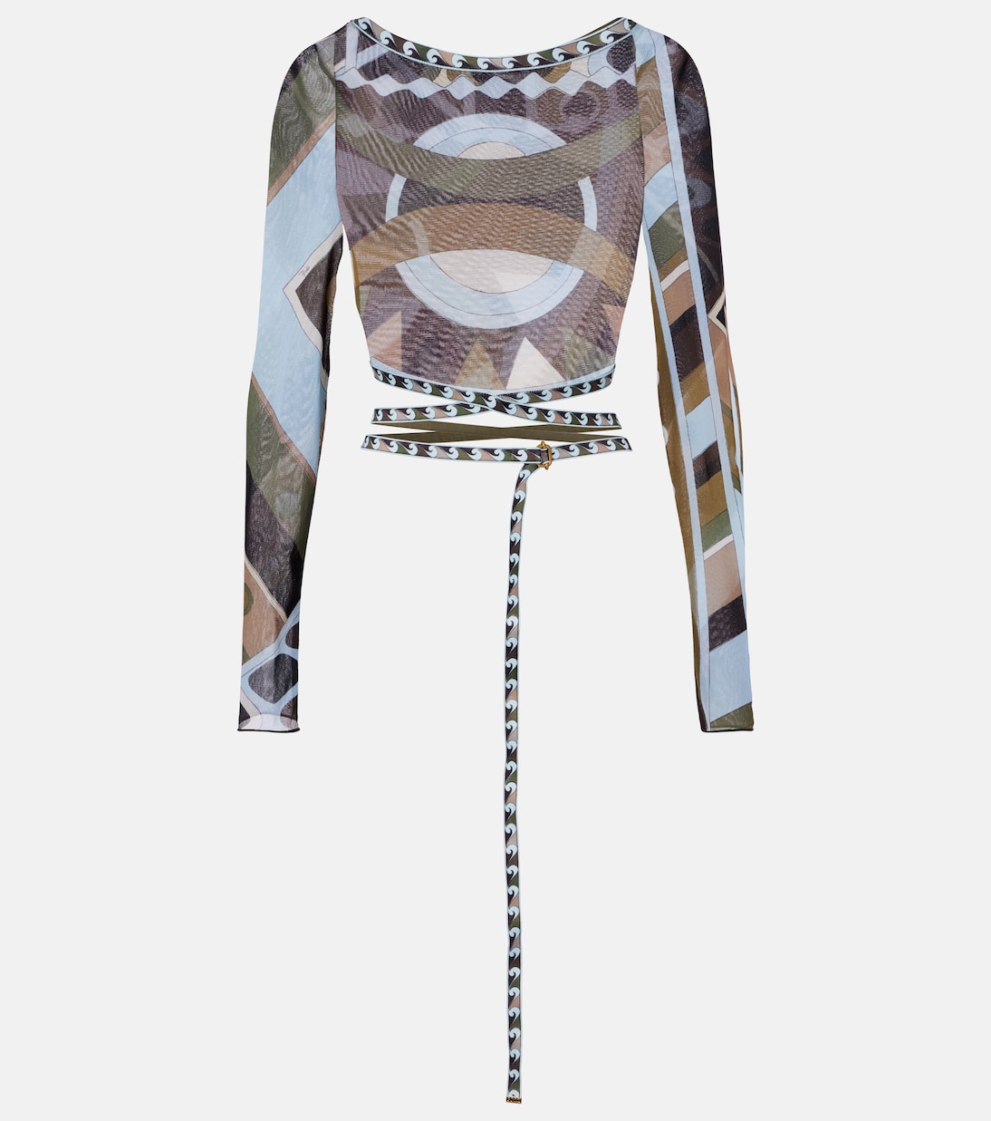 Cropped-Top Vivara aus Tüll | Pucci