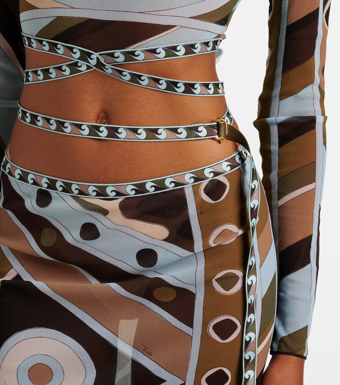 Cropped-Top Vivara aus Tüll | Pucci