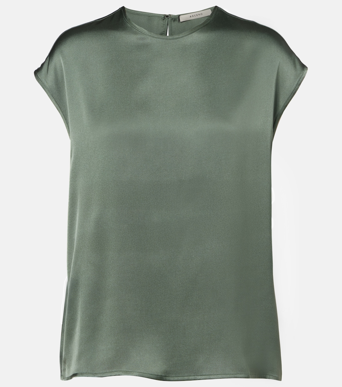 Dasha silk twill top | Asceno
