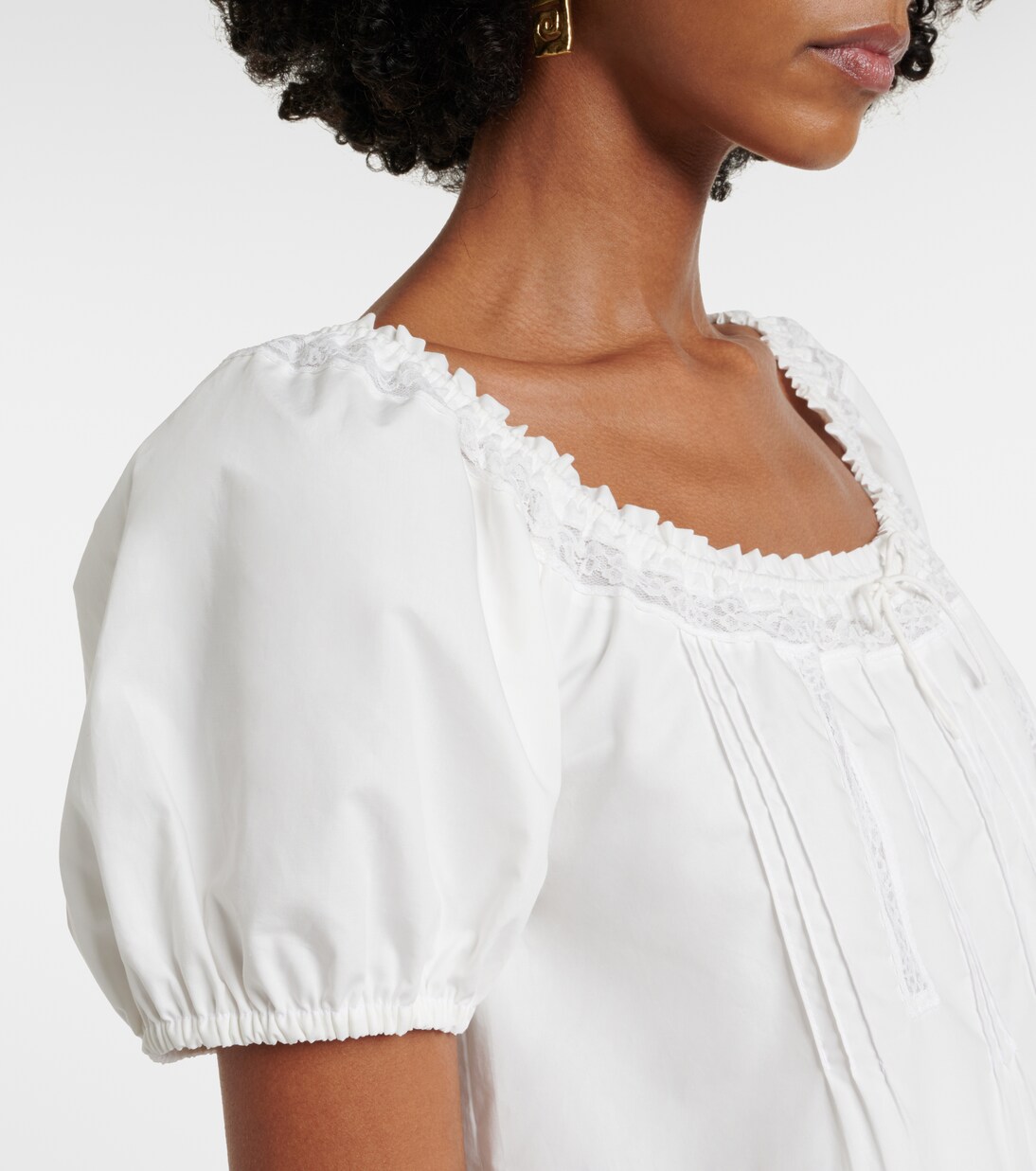 Top Galle de algodón con encaje | Faithfull