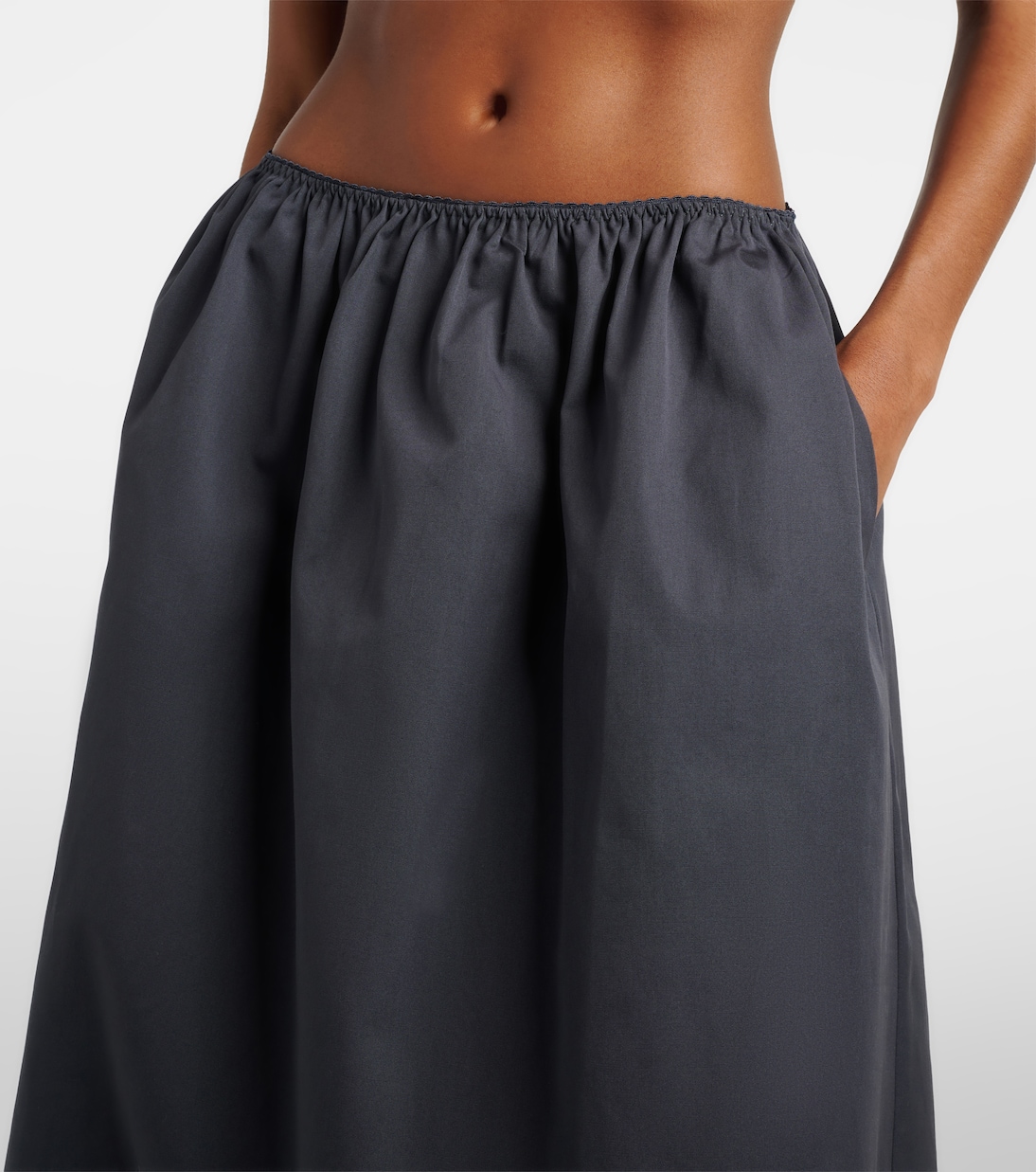 Midirock aus Baumwollpopeline | Miu Miu