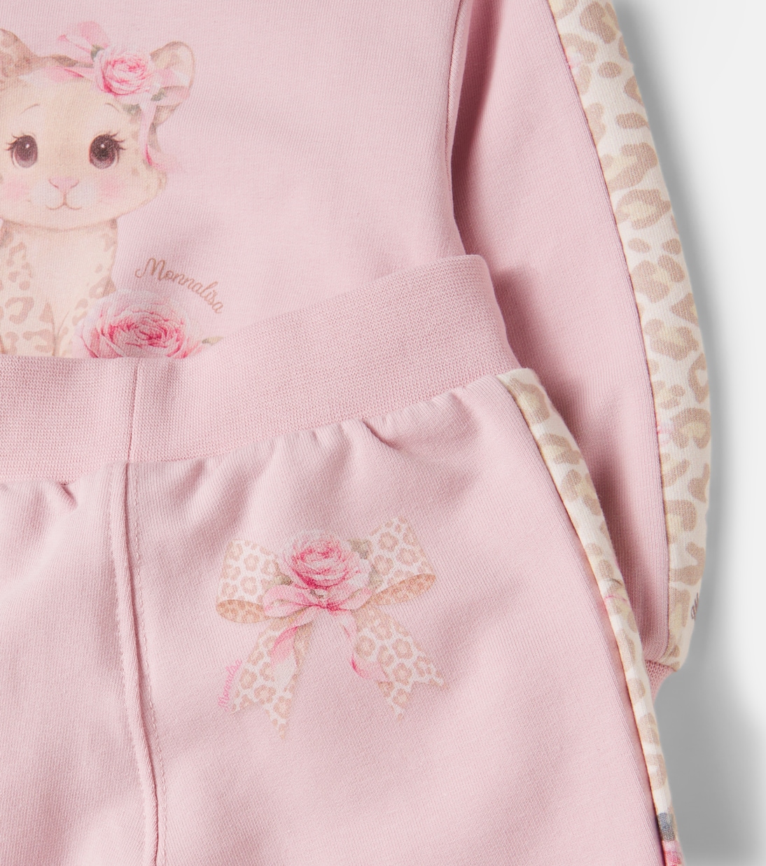 Baby cotton-blend sweatshirt and sweatpants set | Monnalisa