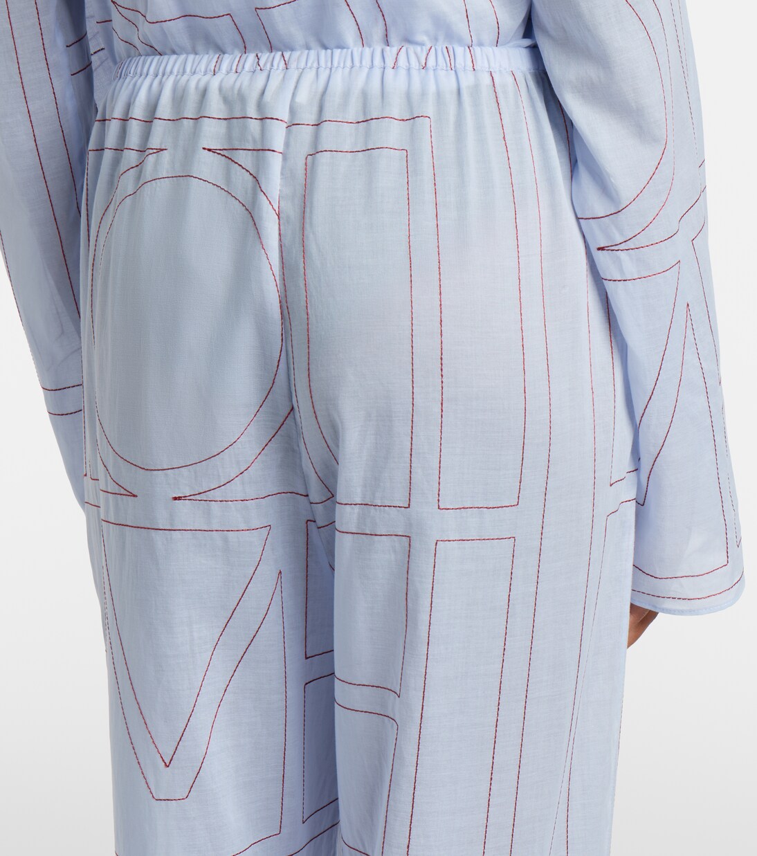 Pantalon de pyjama en coton mélangé | Toteme