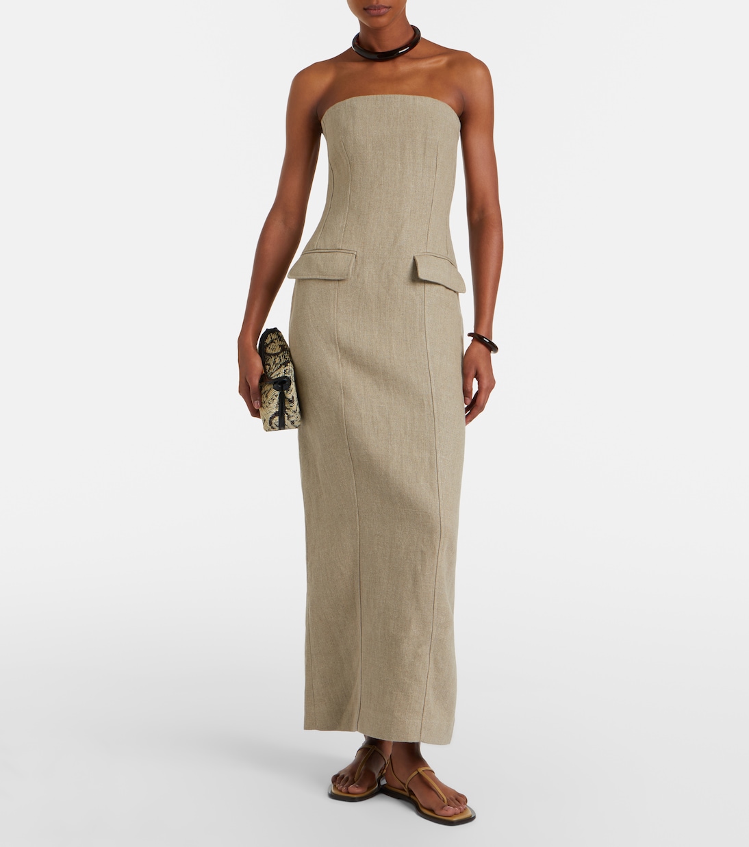 Linen maxi dress | Toteme