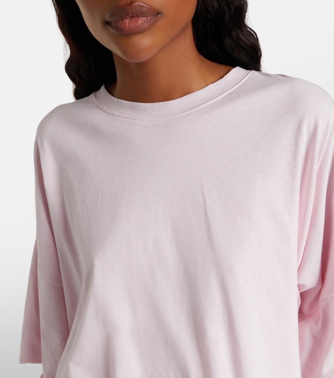 Oversized cotton-blend jersey T-shirt | Acne Studios