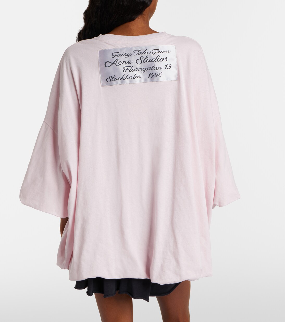 Oversized cotton-blend jersey T-shirt | Acne Studios