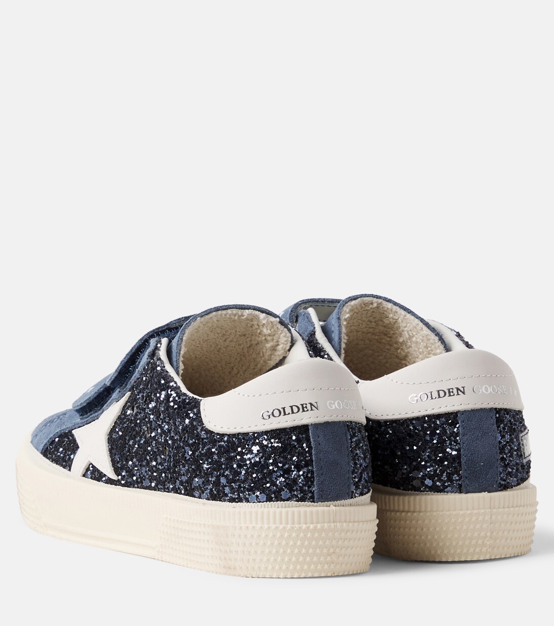 May glitter suede sneakers | Golden Goose Kids