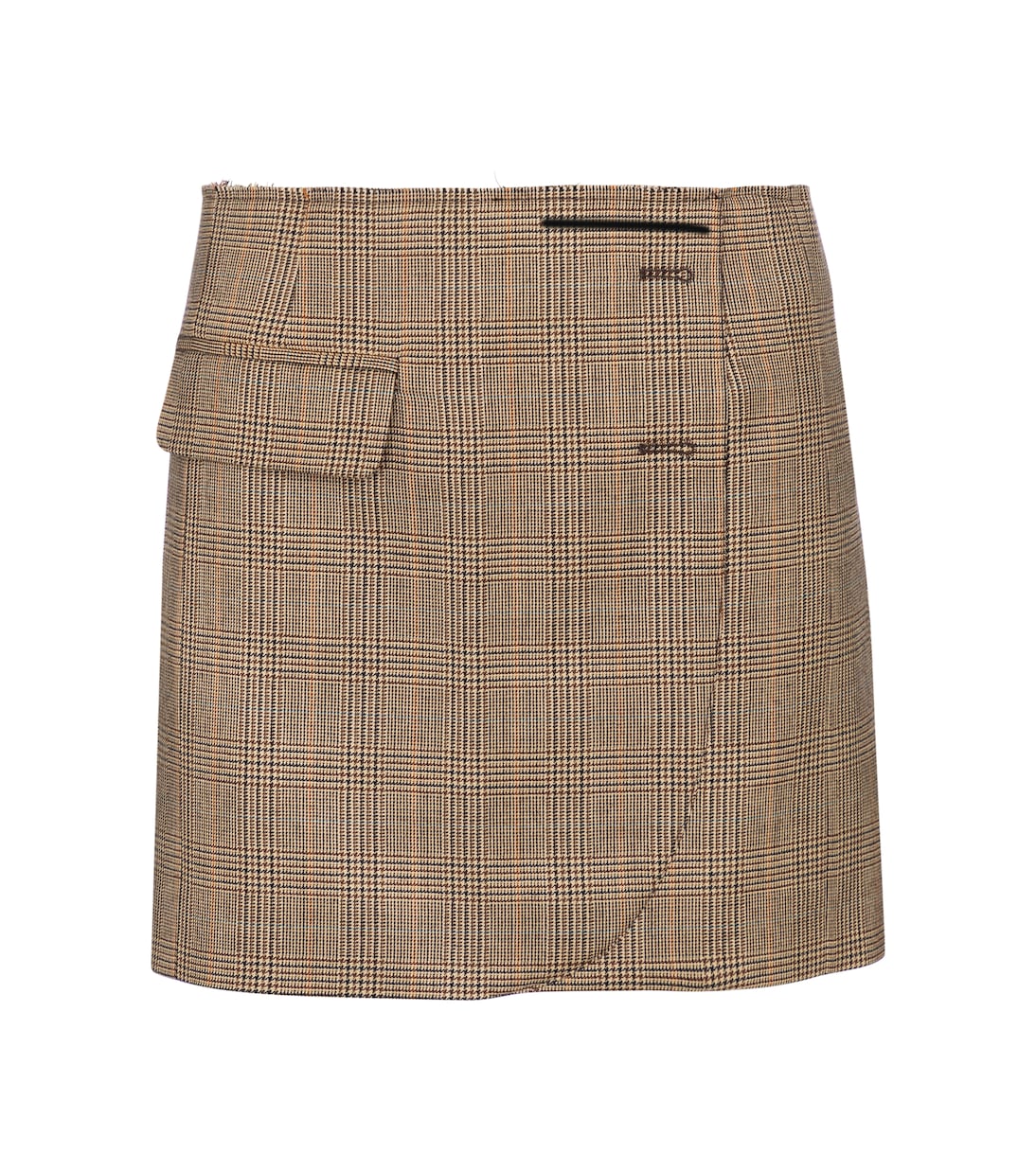 Minifalda de lana de cuadros | Vetements