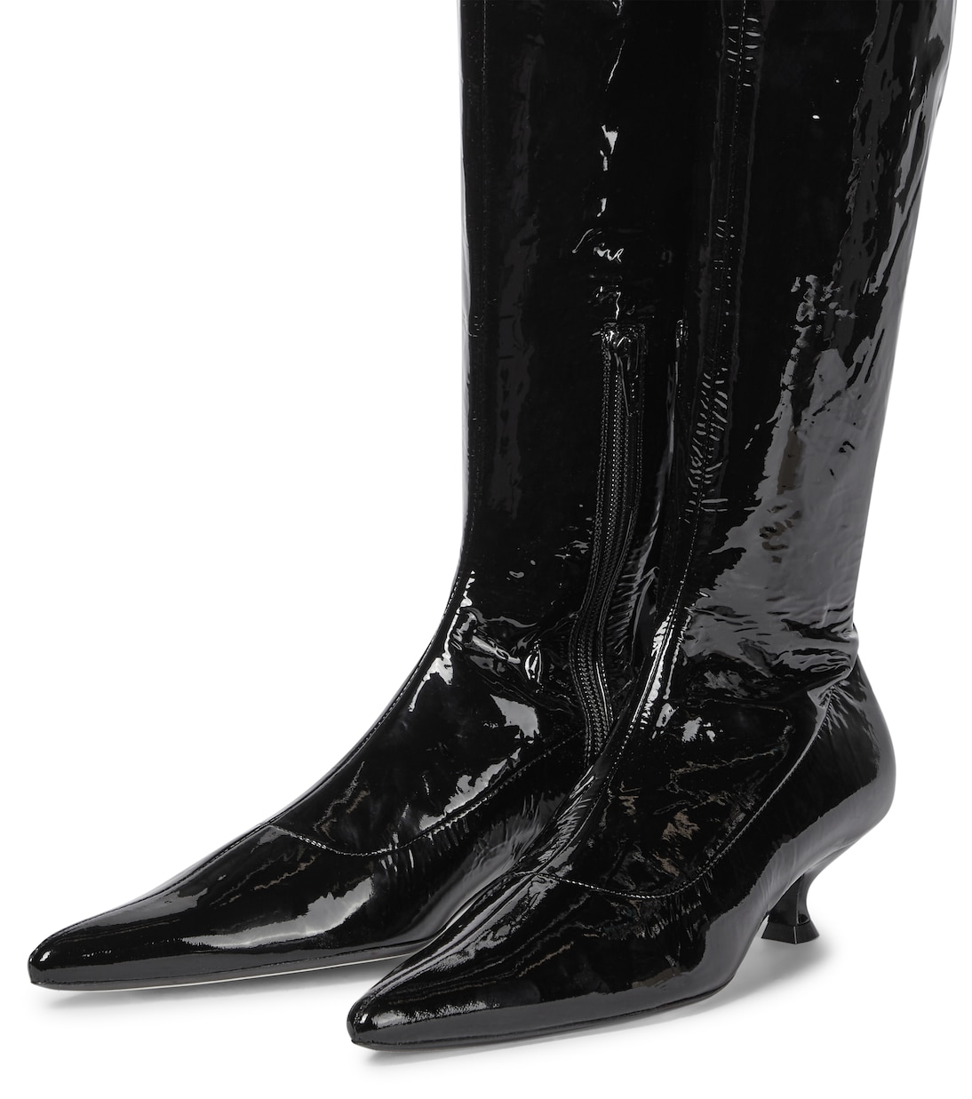 Volos patent leather over-the-knee boots | Khaite
