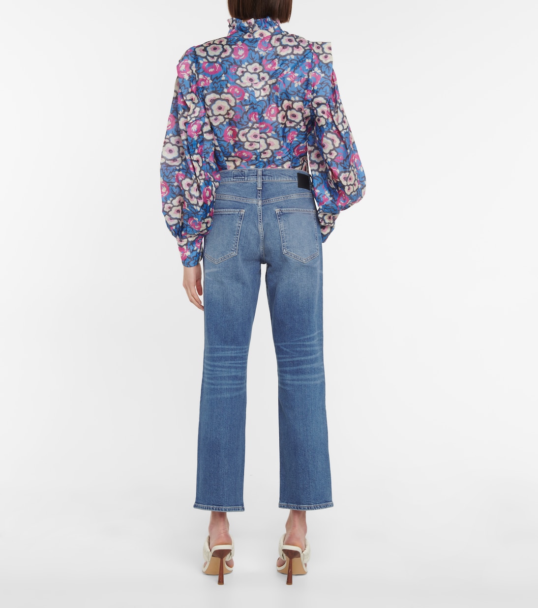 High-Rise Straight Jeans Boyfriend Wide | AG Jeans