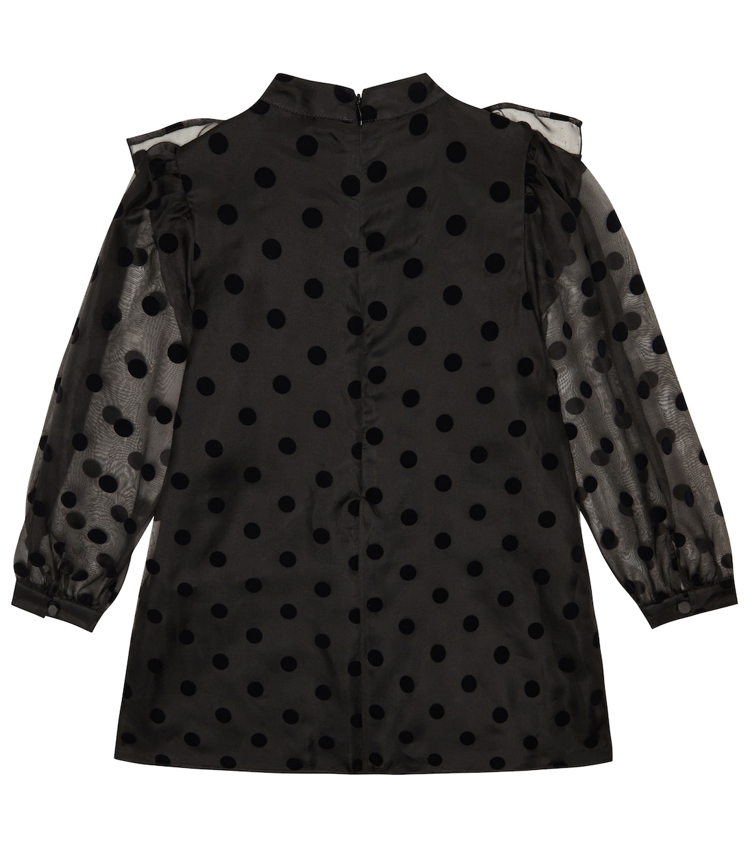 Polka-dot ruffle-trimmed silk dress | Stella McCartney Kids