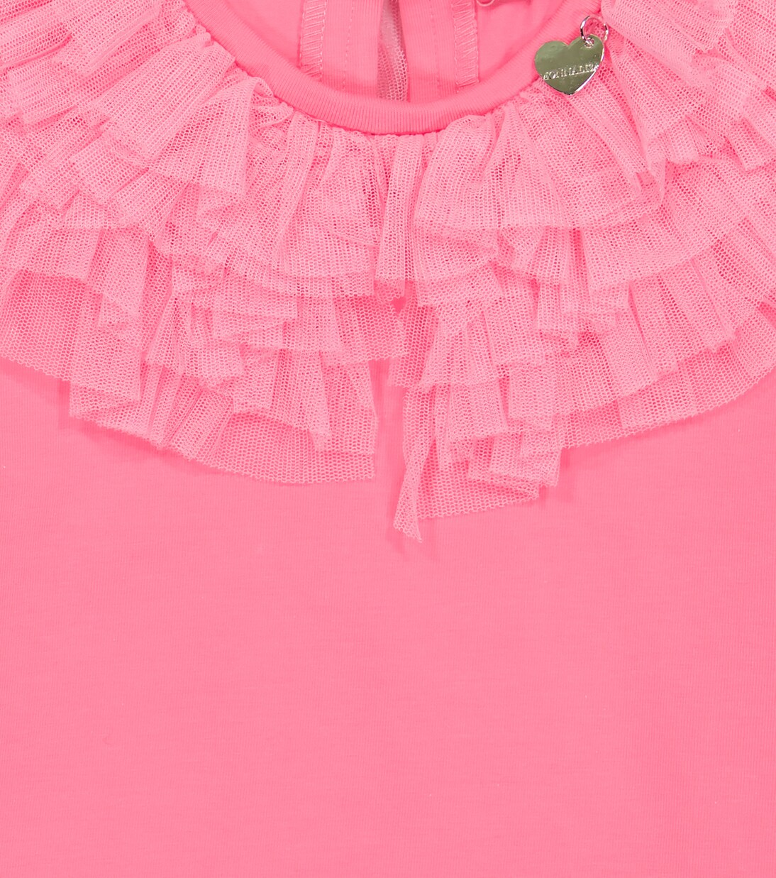 Ruffled cotton-blend blouse | Monnalisa