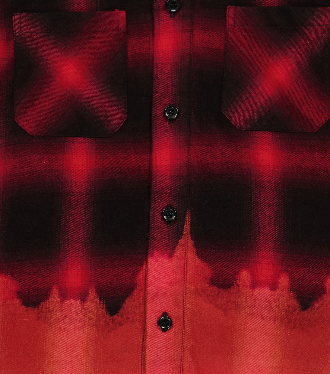 Distressed checked flannel shirt | Amiri Kids