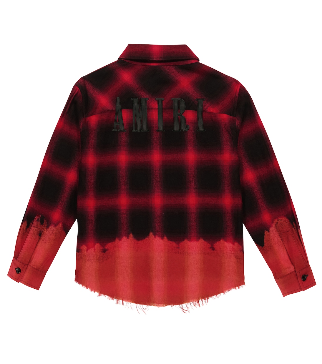 Distressed checked flannel shirt | Amiri Kids