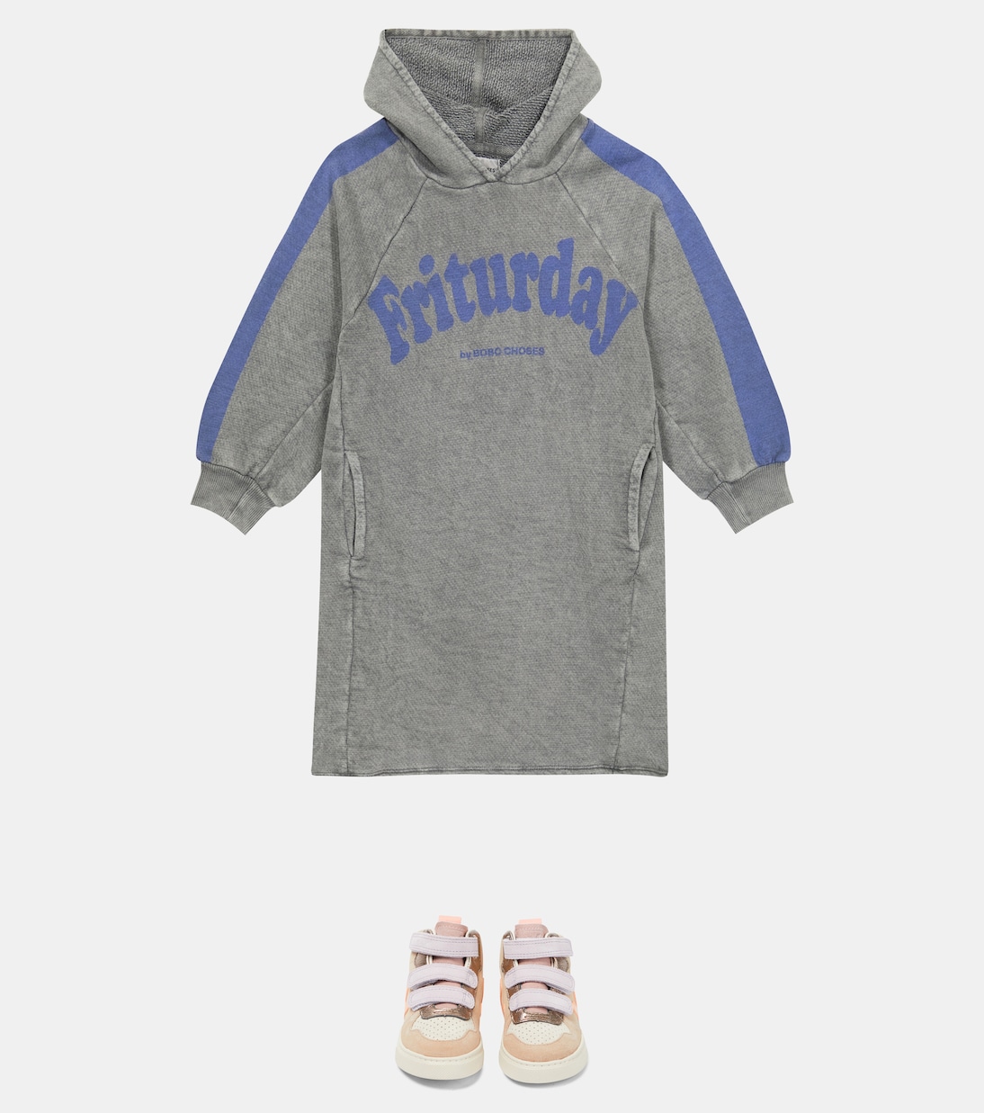 Printed jersey hoodie dress | Bobo Choses