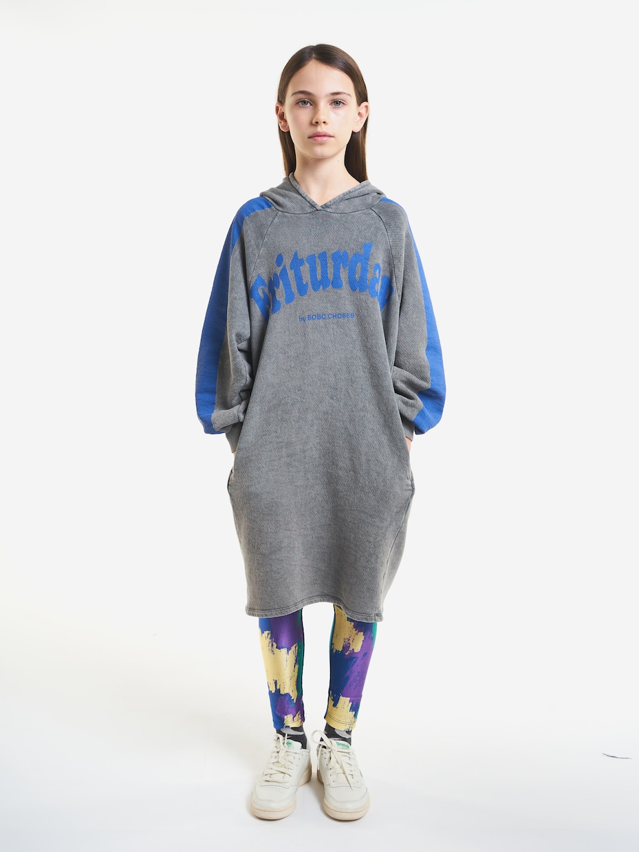 Printed jersey hoodie dress | Bobo Choses