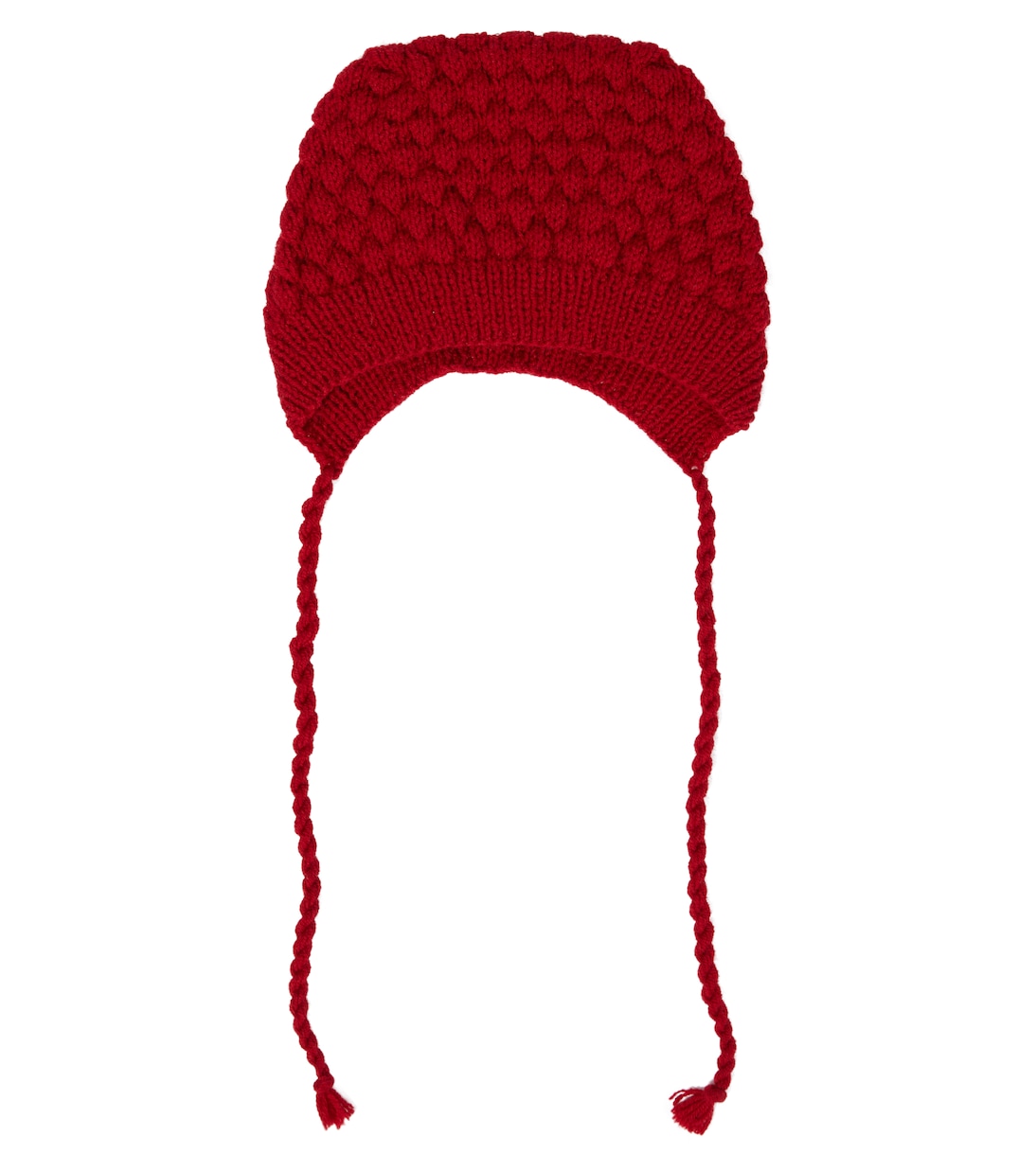 Bobble wool-blend hat | Caramel