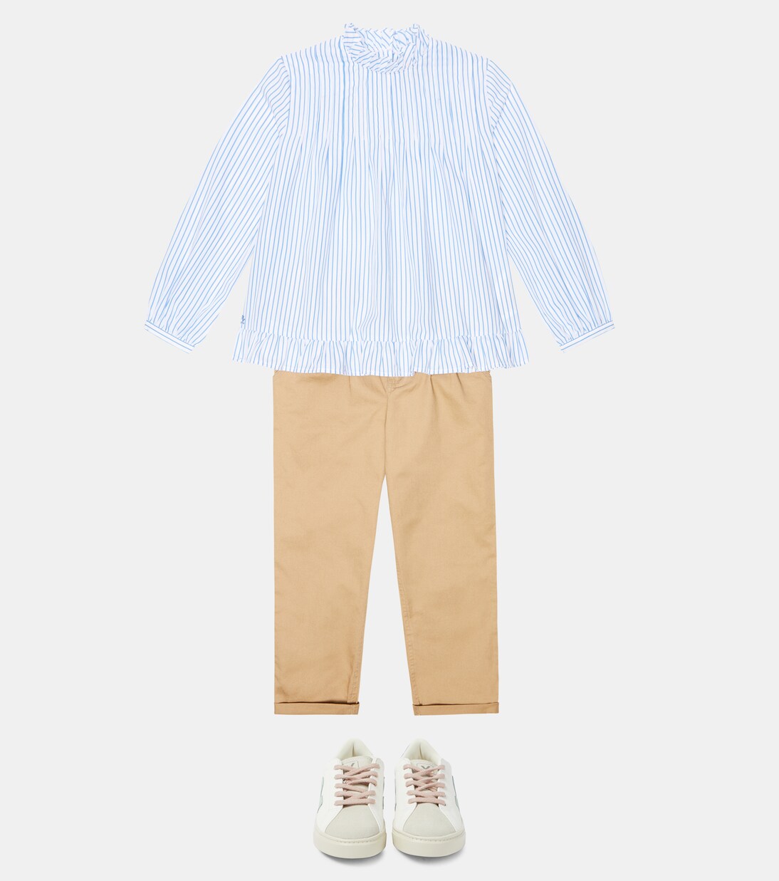 Striped cotton poplin blouse | Polo Ralph Lauren Kids