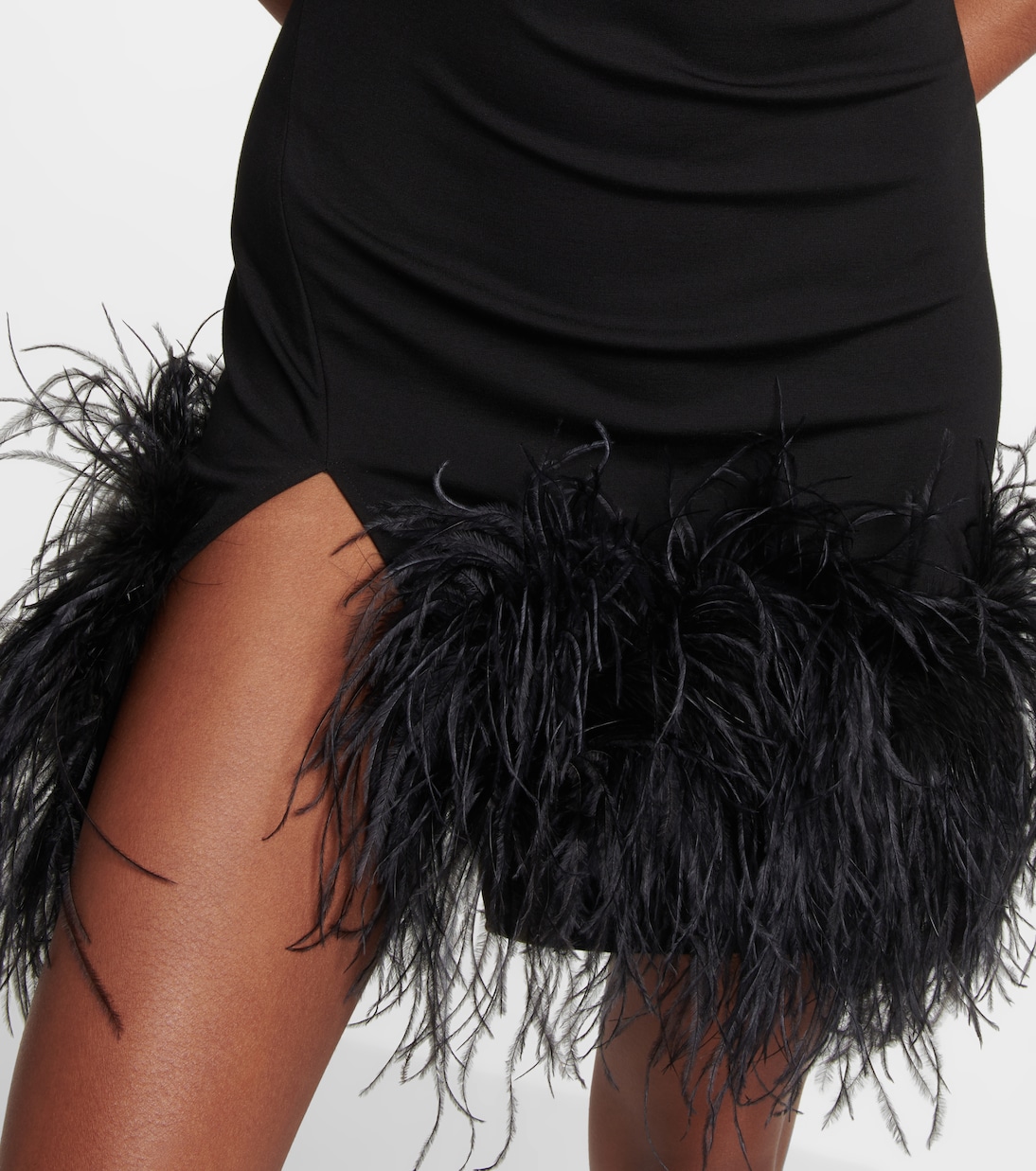 Fujiko feather-trimmed minidress | The Attico