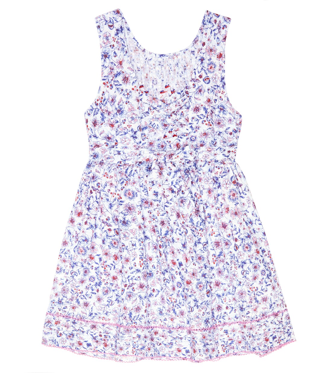 Amelie embroidered floral cotton dress | Poupette St Barth Kids