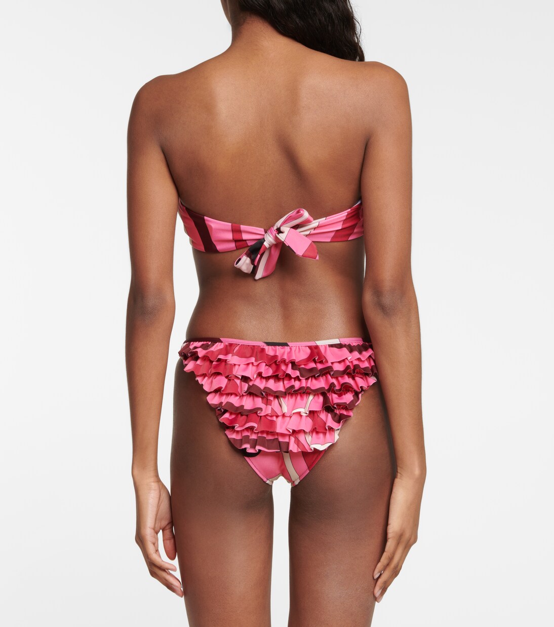 Culotte de bikini Marmo imprimée à taille mi-haute | Pucci