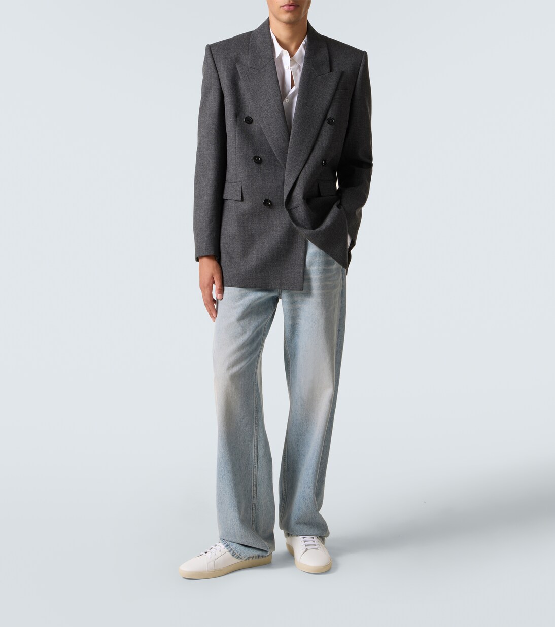 Court Classic SL/06 leather sneakers | Saint Laurent