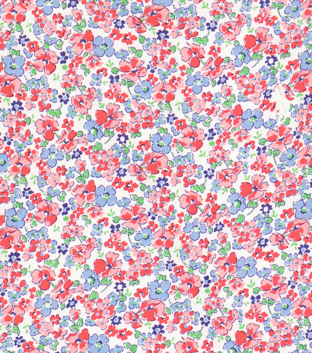 Ruffle-trimmed floral cotton top | Polo Ralph Lauren Kids