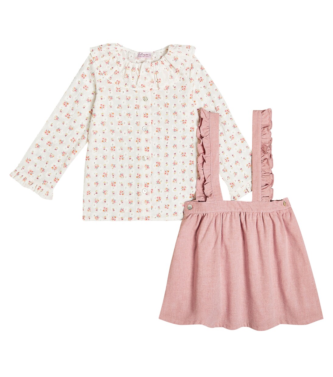 Agata cotton-blend shirt and skirt | La Coqueta