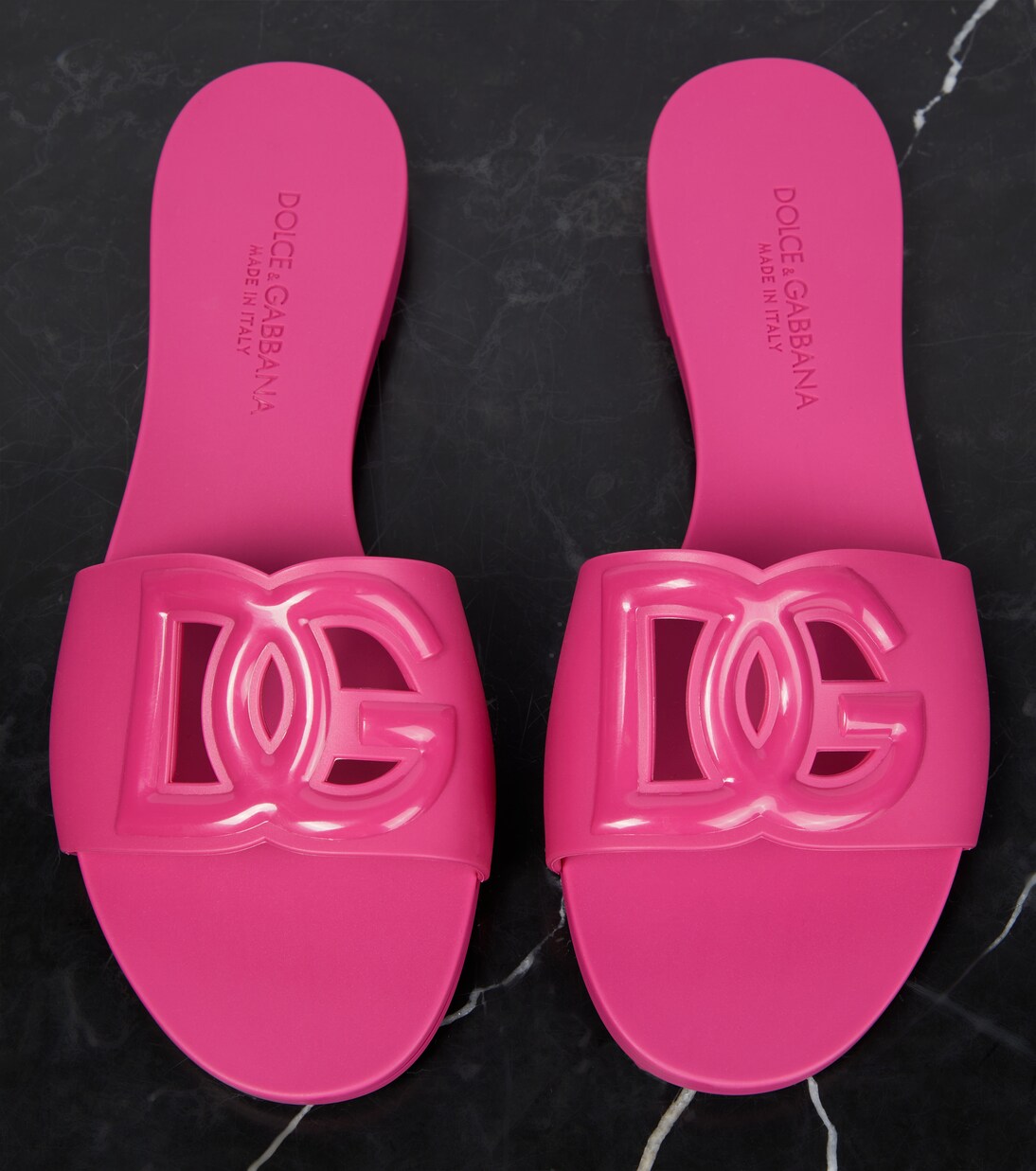 Sandalias de goma con DG | Dolce&Gabbana
