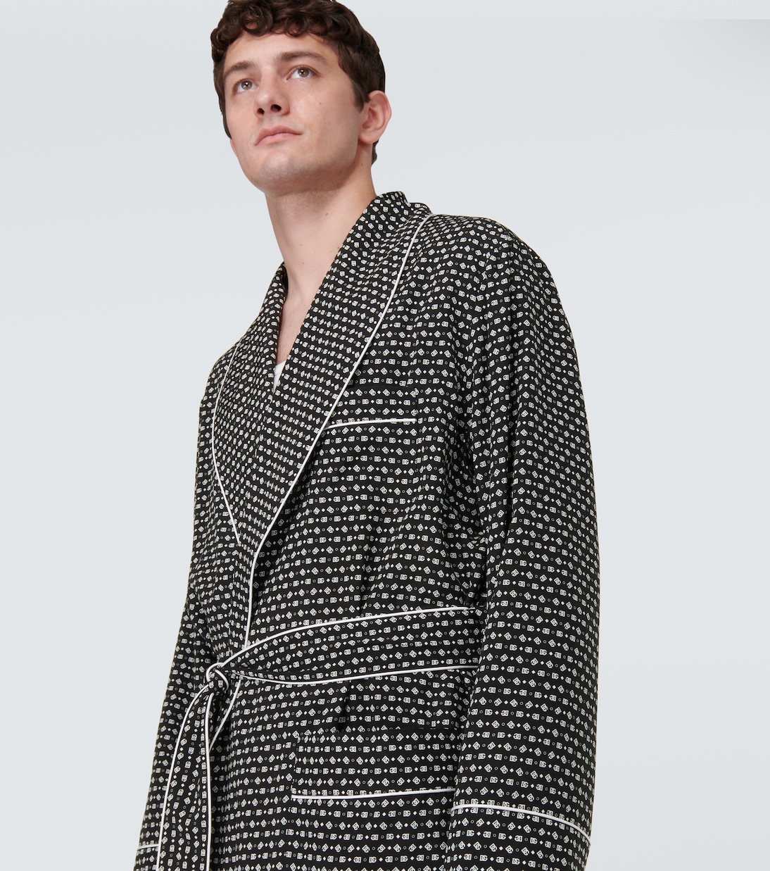 Morgenmantel aus Seide | Dolce&Gabbana