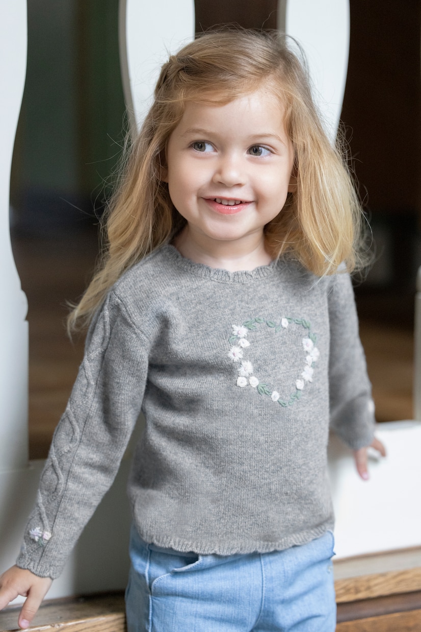 Baby embroidered wool-blend sweater | Tartine et Chocolat