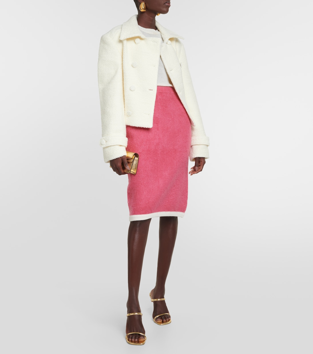 Midirock aus Wolle und Kaschmir | Xu Zhi