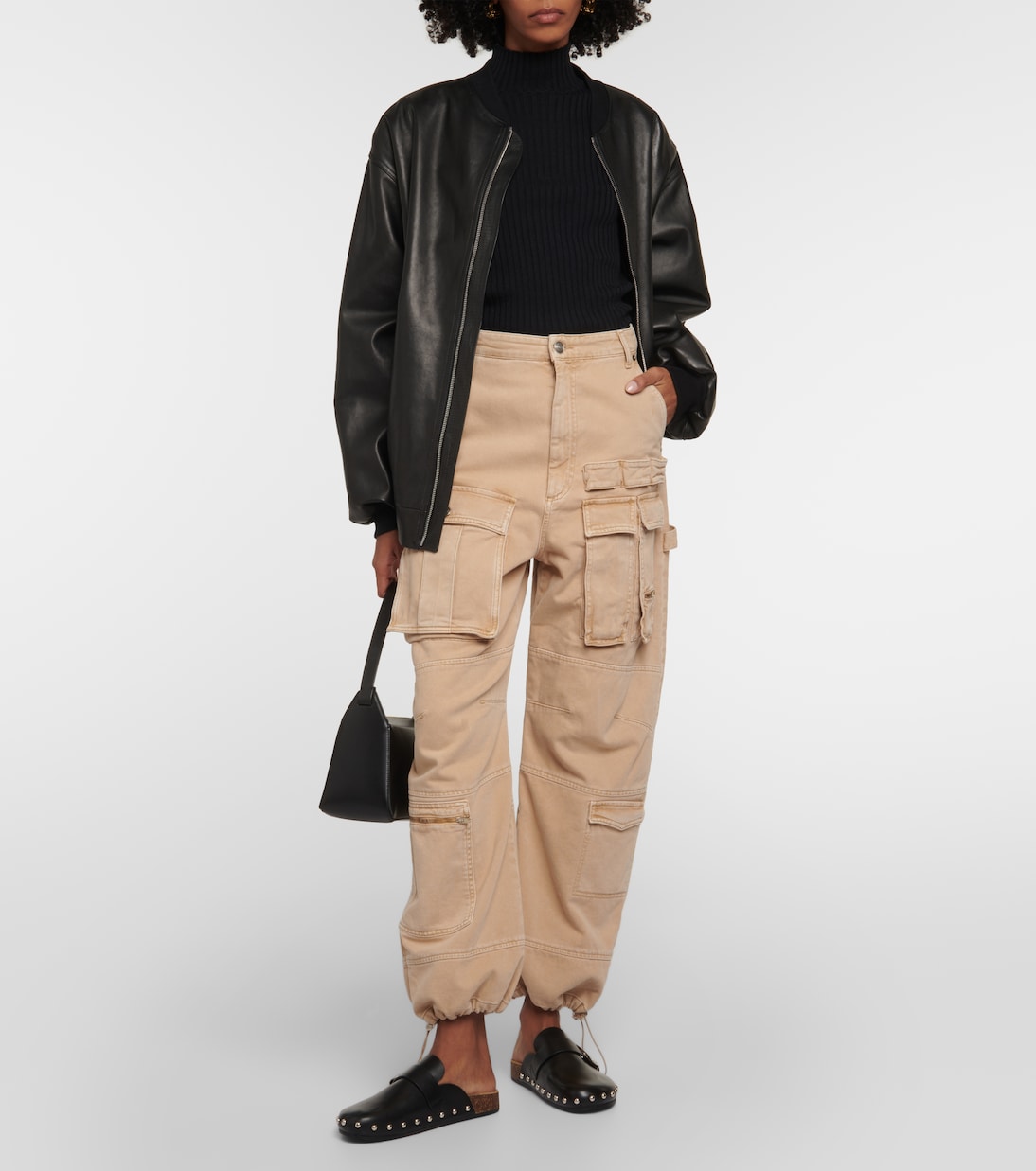 Mellow studded leather slippers | Tory Burch