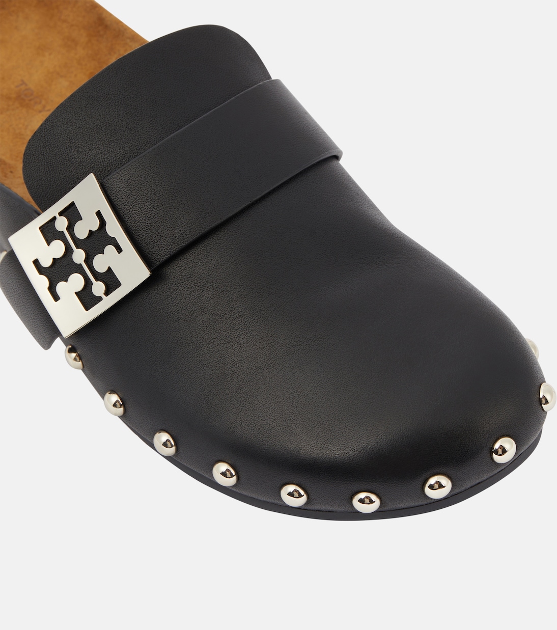 Mellow studded leather slippers | Tory Burch