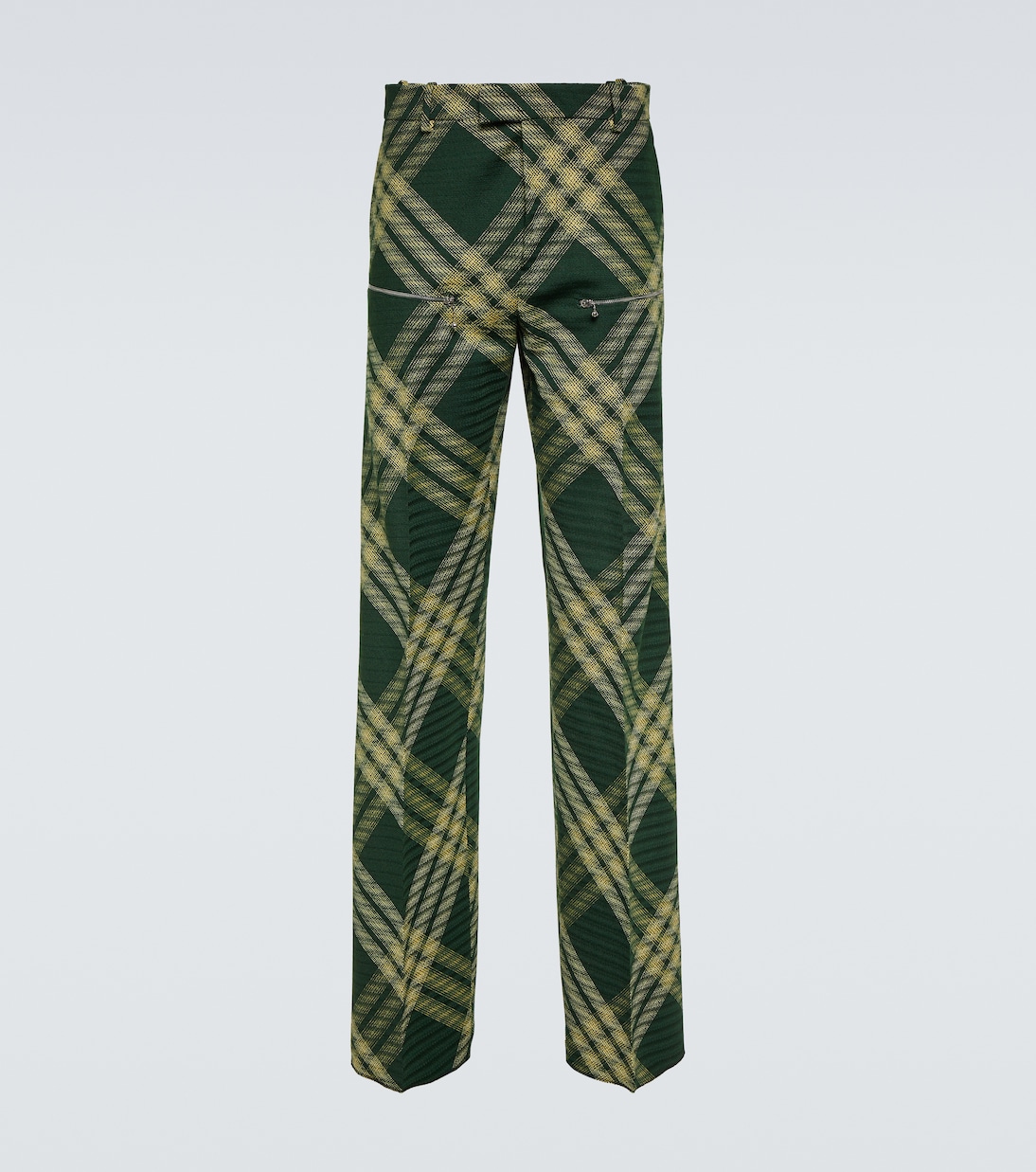 Checked wool twill straight pants | Burberry